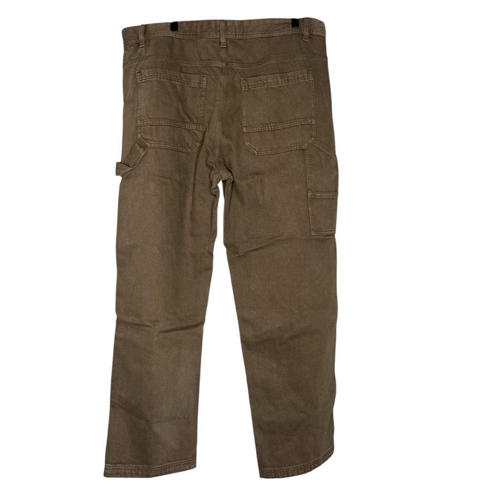 Cotton On Brown Cargo Pants Rugged Durable Design Size 38 - Picture 2 of 5